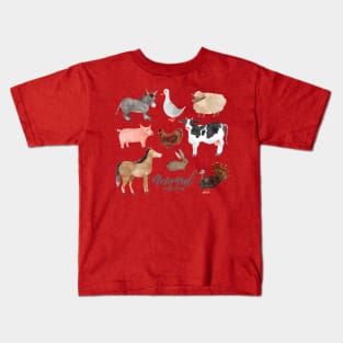 Farm Animals Kids T-Shirt